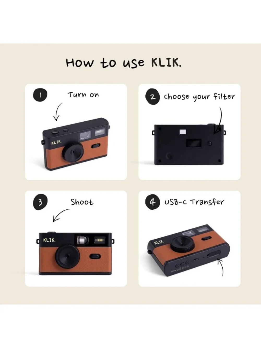 Screen-Free Digital Camera | Capture Retro Photos & Stay Present | Fun